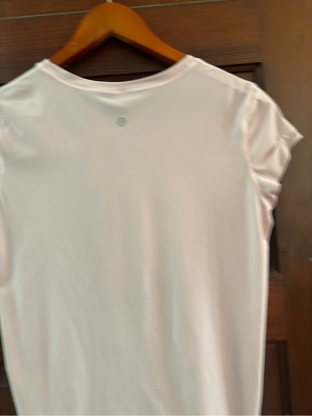 Lululemon Just Pleat It Short Sleeve Top in Pearl Pink *Size Medium - Picture 4 of 10